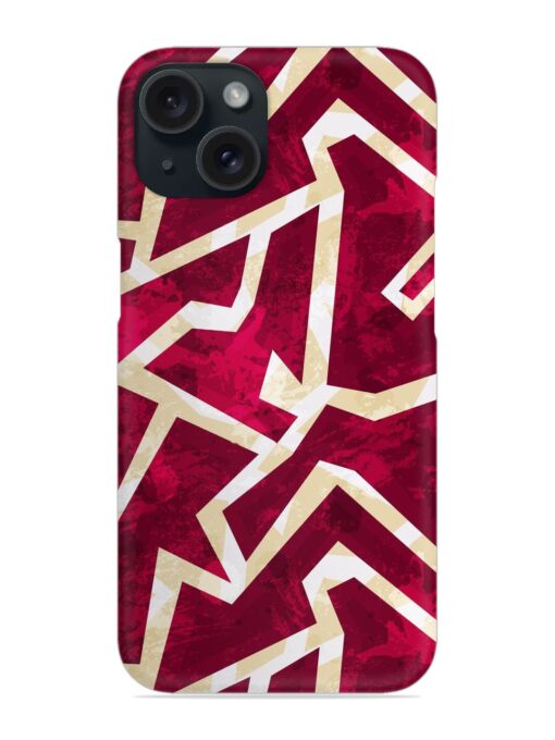 Red Geometric Seamless Snap Case Zapvi