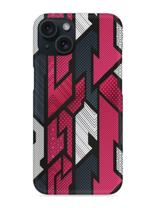 Red Geometric Vector Snap Case Zapvi