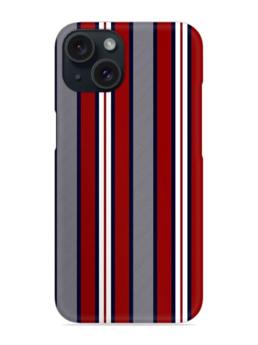 Stripe Pattern Navy Snap Case Zapvi