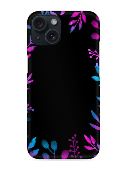 Flower Pattern Watercolor Snap Case Zapvi