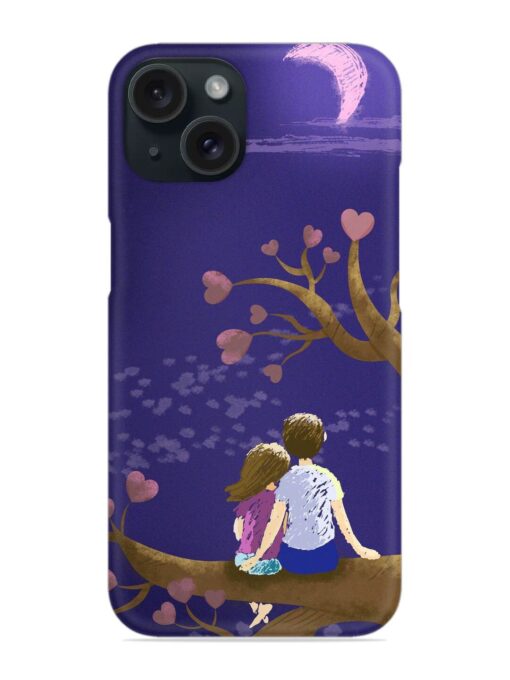 Couple Love Tree Moon Snap Case Zapvi