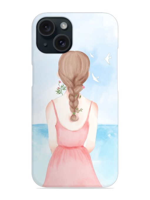 Watercolor Girl Vector Snap Case Zapvi