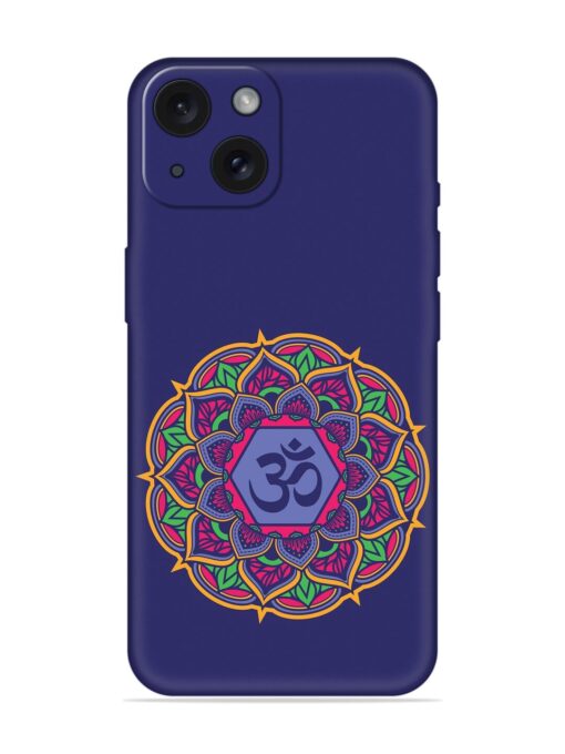 Om Mandala Art Blue Soft Silicone Case Zapvi