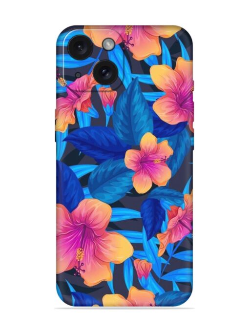 Pink Blue Flower Soft Silicone Case Zapvi