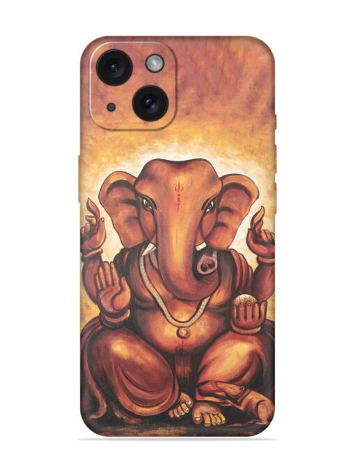 Brown Ganpati Art Soft Silicone Case Zapvi