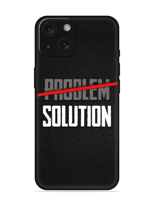 Problem Solution Typography Art Soft Silicone Case Zapvi