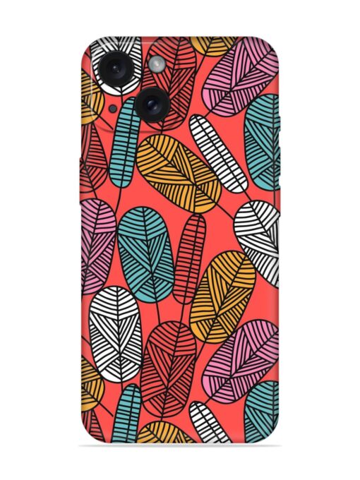 Linear Doodle Leaf Soft Silicone Case Zapvi