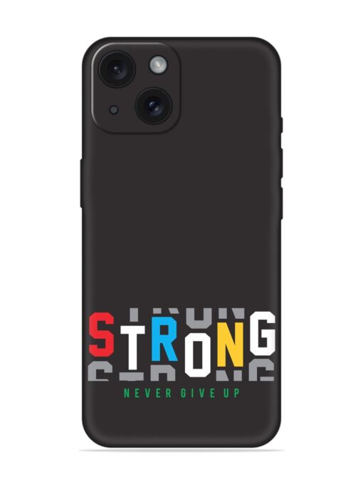 Strong Typography Print Soft Silicone Case Zapvi