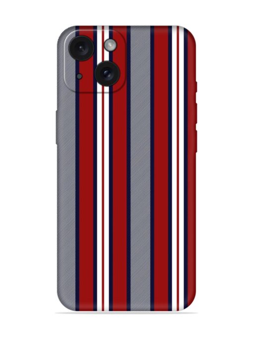 Stripe Pattern Navy Soft Silicone Case Zapvi