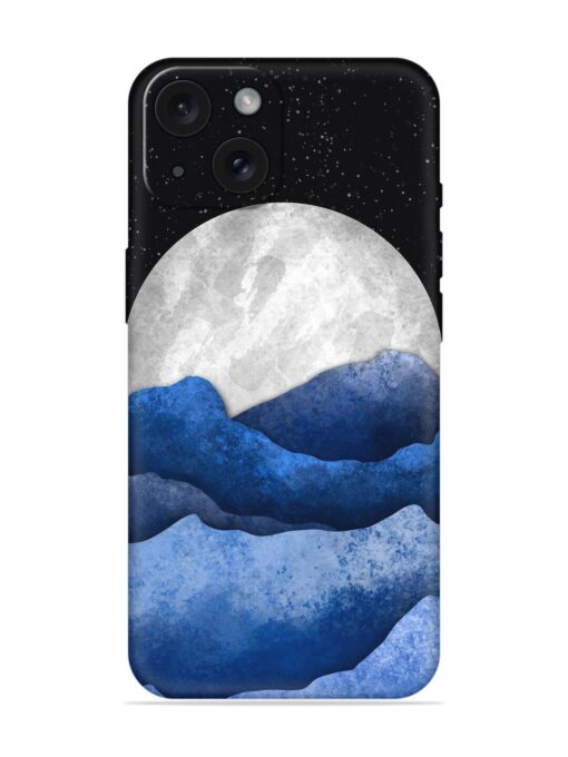 Full Moon Mountain Vector Soft Silicone Case Zapvi