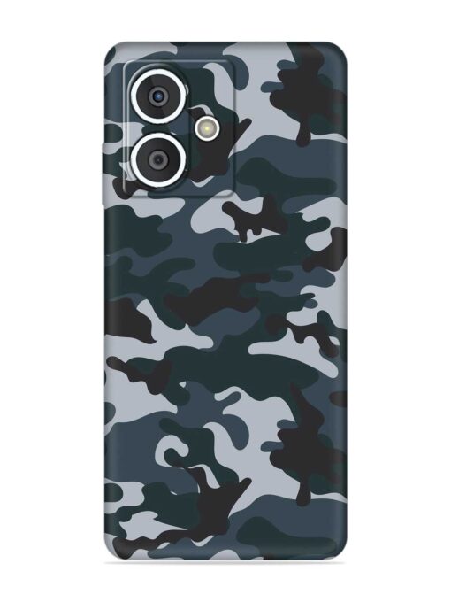 Dark Blue Army Military Art Embossed Soft Silicone Case for HMD Crest (5G)