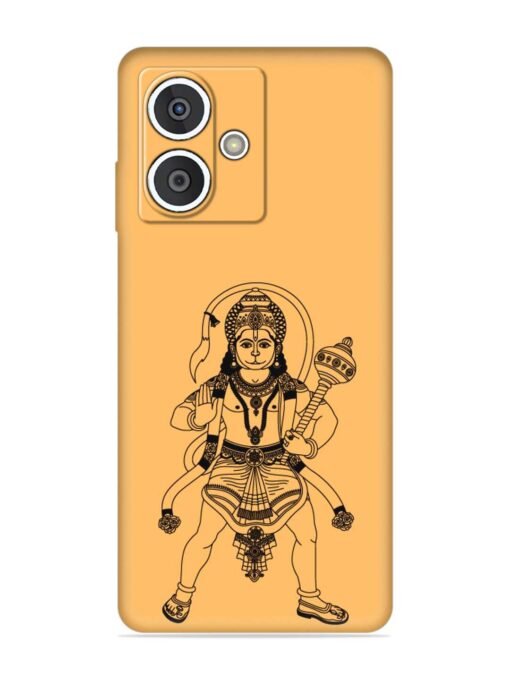 Indian God Hanuman Embossed Soft Silicone Case for HMD Crest (5G)