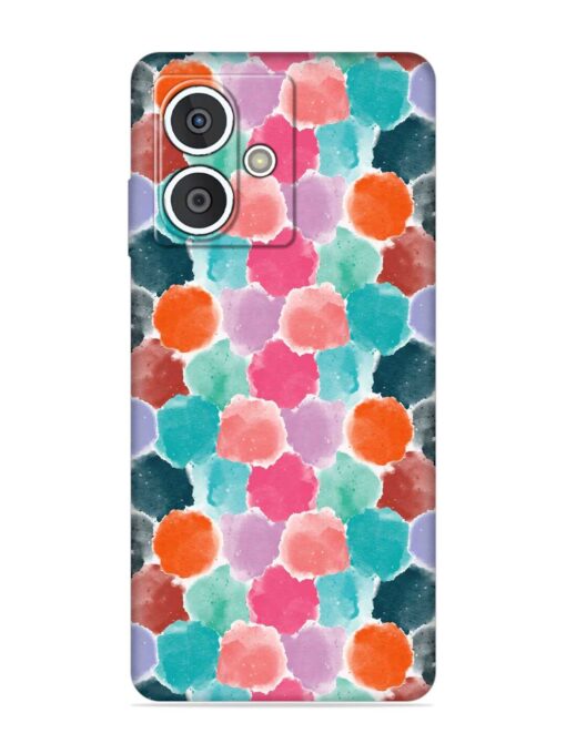 Colorful Seamless Pattern Embossed Soft Silicone Case for HMD Crest (5G)