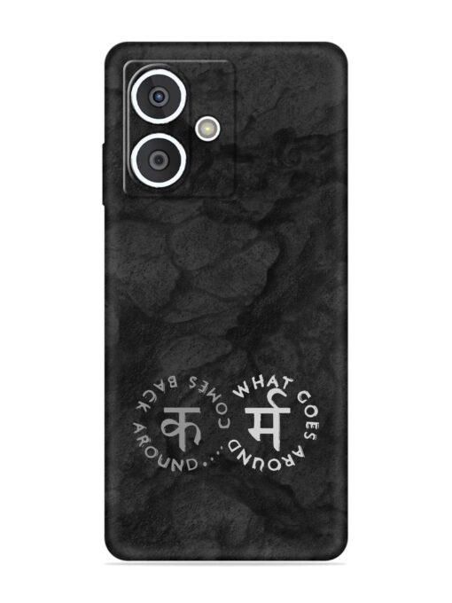 Karma Hindi Word Embossed Soft Silicone Case for HMD Crest (5G)