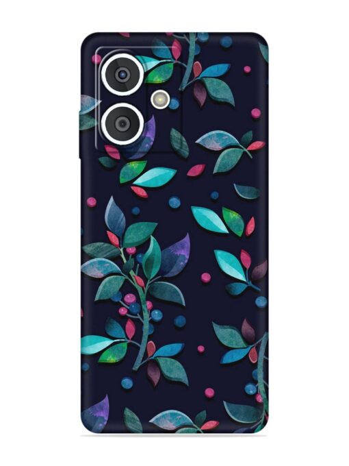 Decorative Watercolor Flower Embossed Soft Silicone Case for HMD Crest (5G)