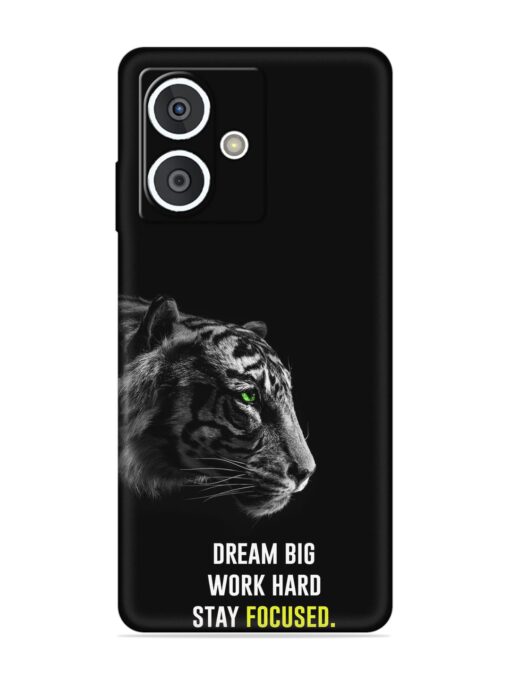 Dream Big Work Hard Embossed Soft Silicone Case for HMD Crest (5G)