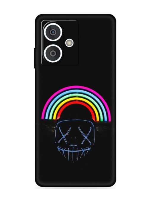 Mask Rainbow Embossed Soft Silicone Case for HMD Crest (5G)