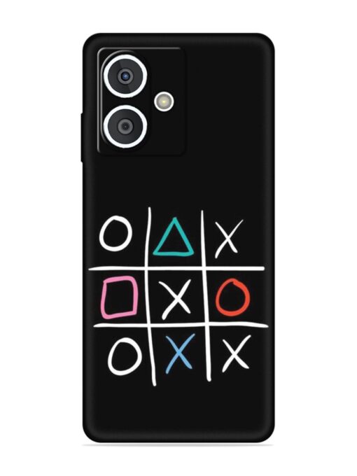 Super Neon Tic-Tac-Toe Embossed Soft Silicone Case for HMD Crest (5G)