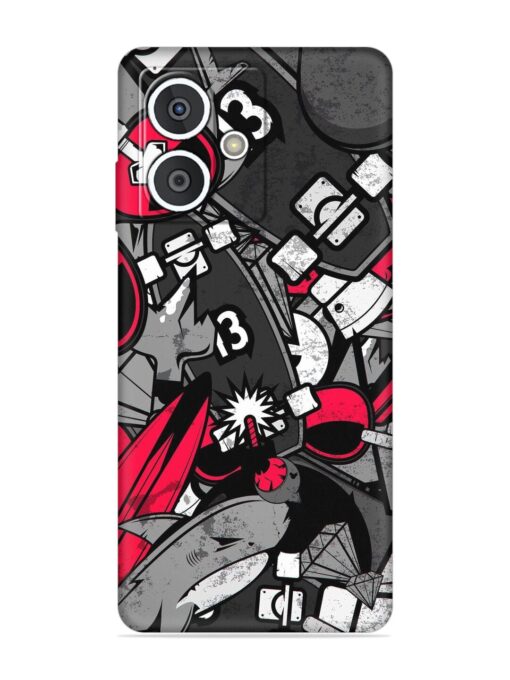 Fictional Doodle Embossed Soft Silicone Case for HMD Crest (5G)