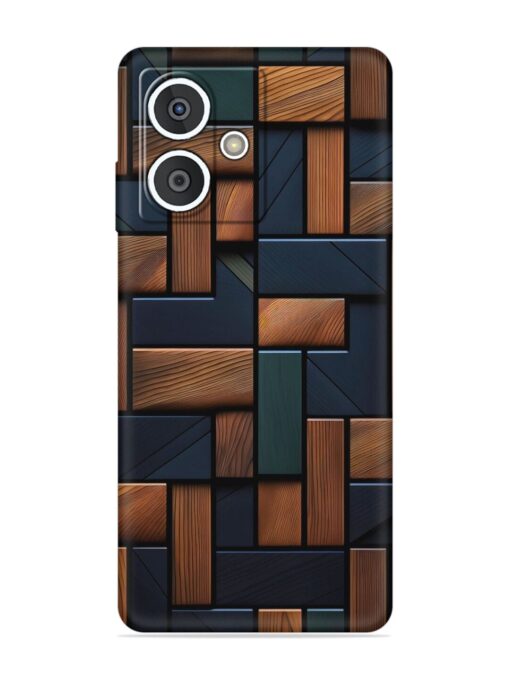 Wooden Background Cubes Embossed Soft Silicone Case for HMD Crest (5G)