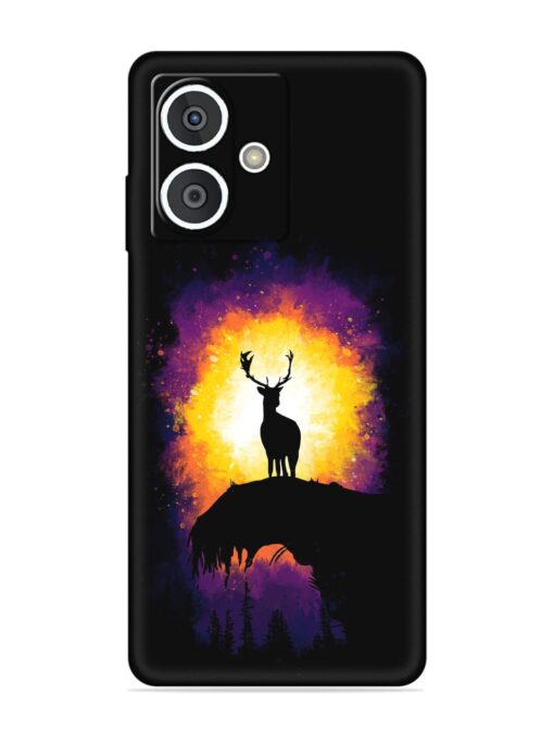 Elk Animal Art Embossed Soft Silicone Case for HMD Crest (5G)