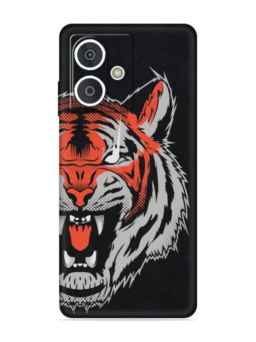 Tiger Aggression Embossed Soft Silicone Case for HMD Crest (5G)