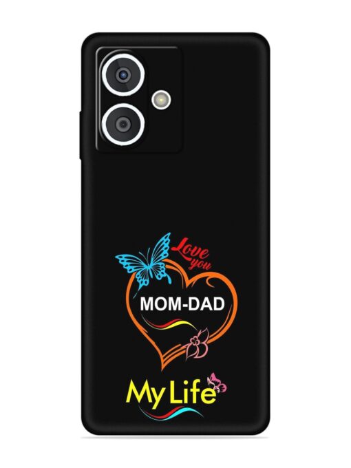 Love You Mom Dad Embossed Soft Silicone Case for HMD Crest (5G)