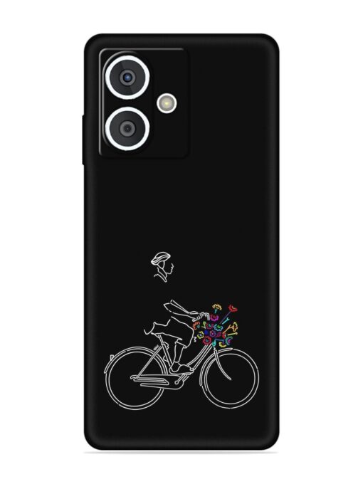 Minimalist Cycle Art Embossed Soft Silicone Case for HMD Crest (5G)