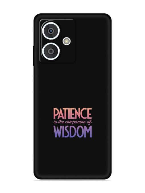 Patience Is The Embossed Soft Silicone Case for HMD Crest (5G)