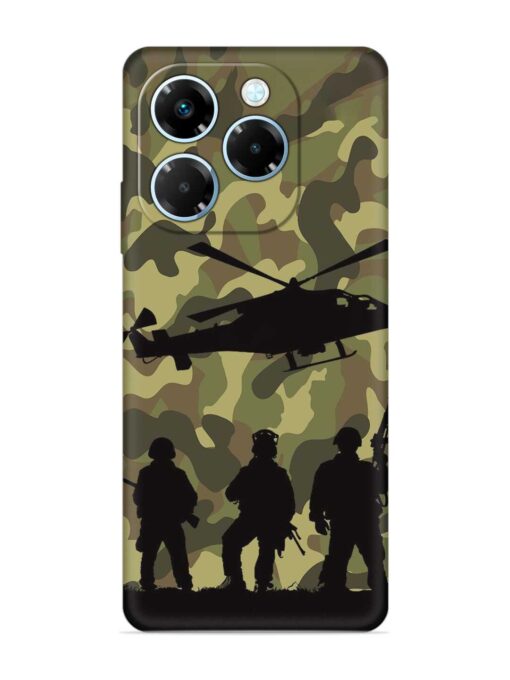 Army Heros Embossed Soft Silicone Case for Infinix Note 40X (5G)