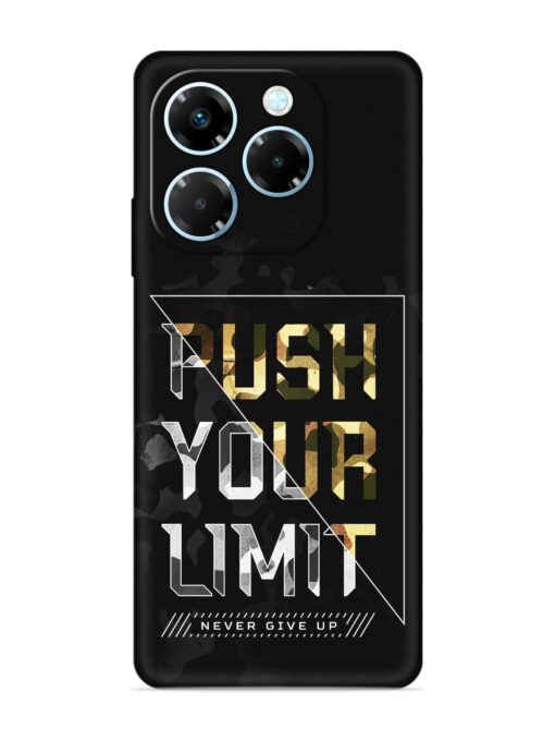 Push Your Limits Embossed Soft Silicone Case for Infinix Note 40X (5G) Zapvi