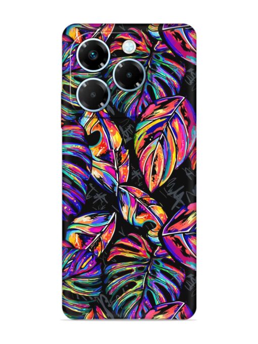 Tropical Seamless Vector Embossed Soft Silicone Case for Infinix Note 40X (5G)