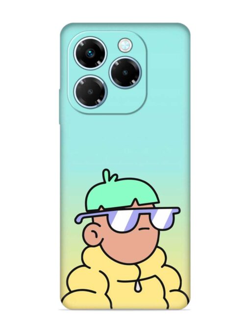 Doodles Cool Character Embossed Soft Silicone Case for Infinix Note 40X (5G)