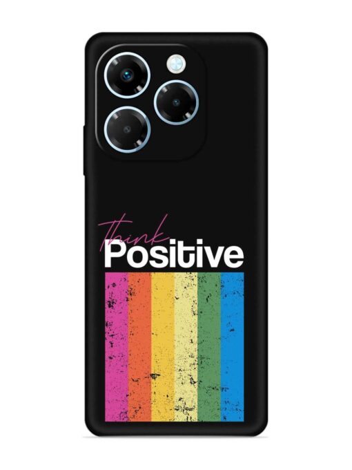 Think Positive Typography Embossed Soft Silicone Case for Infinix Note 40X (5G)