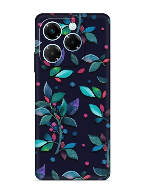 Decorative Watercolor Flower Embossed Soft Silicone Case for Infinix Note 40X (5G) Zapvi