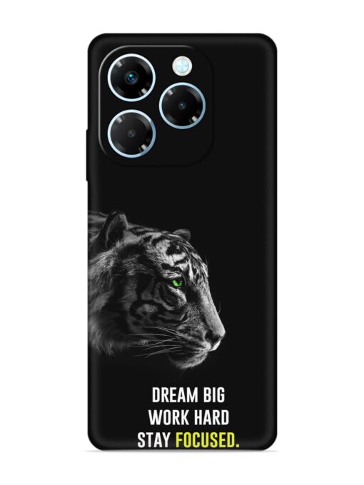 Dream Big Work Hard Embossed Soft Silicone Case for Infinix Note 40X (5G)