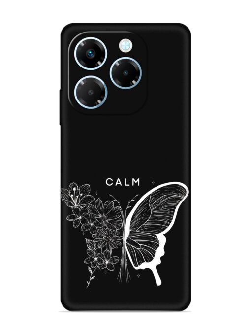 Calm Embossed Soft Silicone Case for Infinix Note 40X (5G) Zapvi