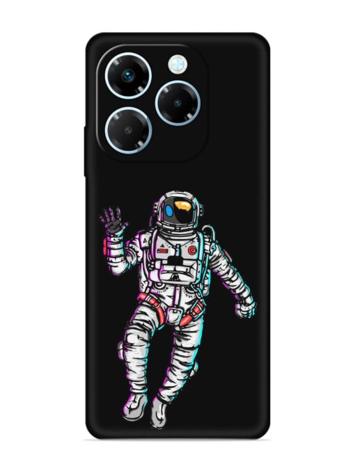 Spaceman Embossed Soft Silicone Case for Infinix Note 40X (5G)