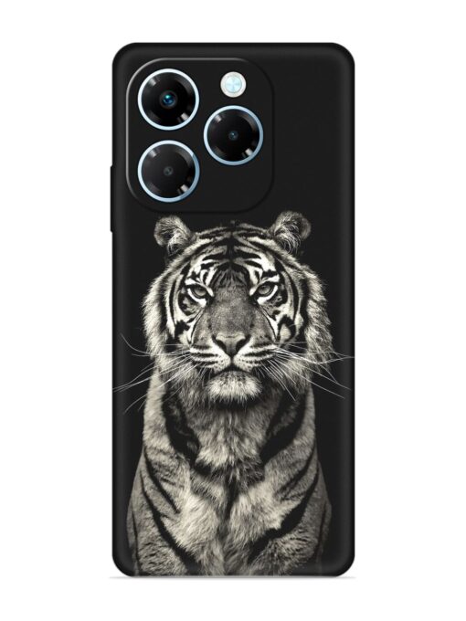 Tiger Art Embossed Soft Silicone Case for Infinix Note 40X (5G)