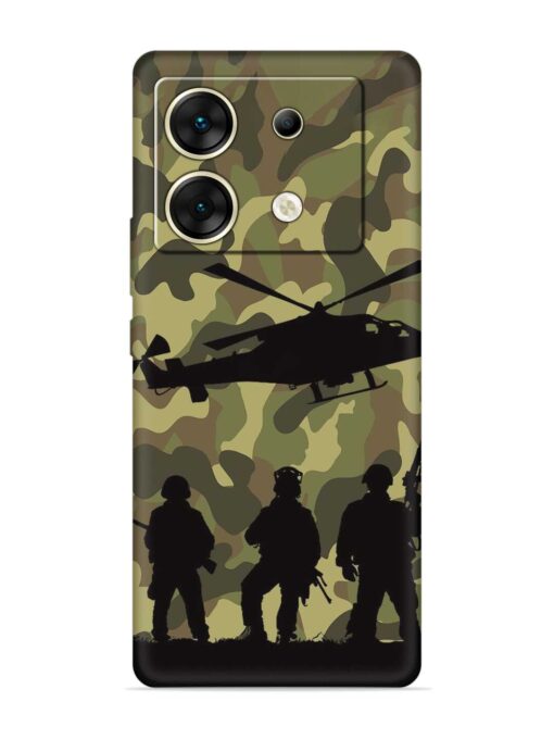 Army Heros Embossed Soft Silicone Case for Infinix Zero 30 (5G) Zapvi