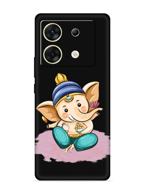 Bal Ganesh Vector Art Embossed Soft Silicone Case for Infinix Zero 30 (5G)