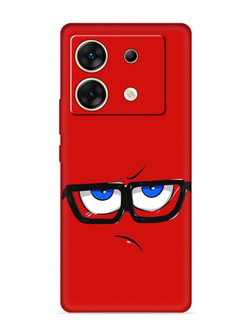 Rad Angry Face Embossed Soft Silicone Case for Infinix Zero 30 (5G)