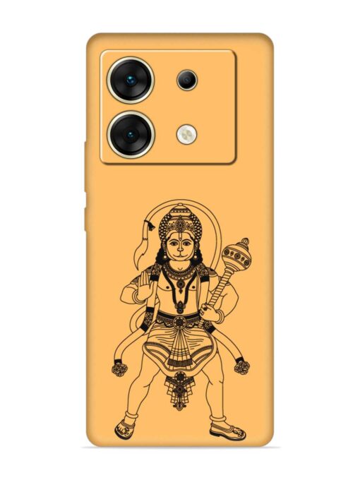 Indian God Hanuman Embossed Soft Silicone Case for Infinix Zero 30 (5G)