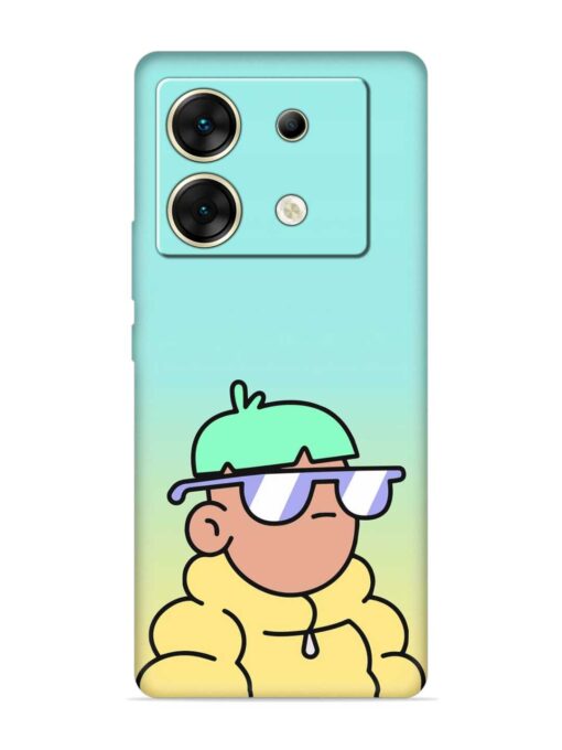 Doodles Cool Character Embossed Soft Silicone Case for Infinix Zero 30 (5G) Zapvi