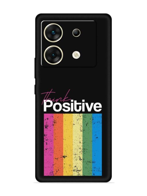 Think Positive Typography Embossed Soft Silicone Case for Infinix Zero 30 (5G) Zapvi