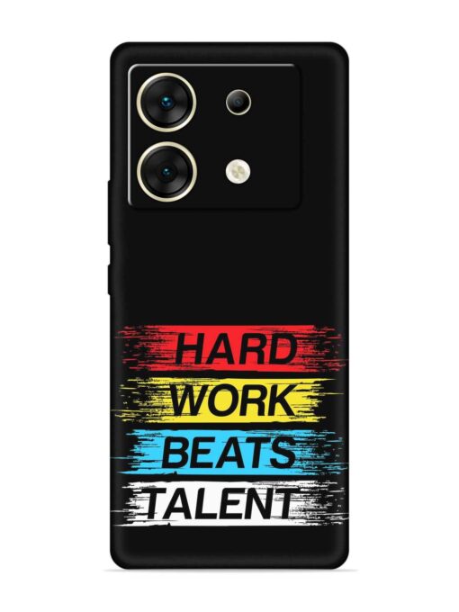 Hard Work Beats Embossed Soft Silicone Case for Infinix Zero 30 (5G) Zapvi