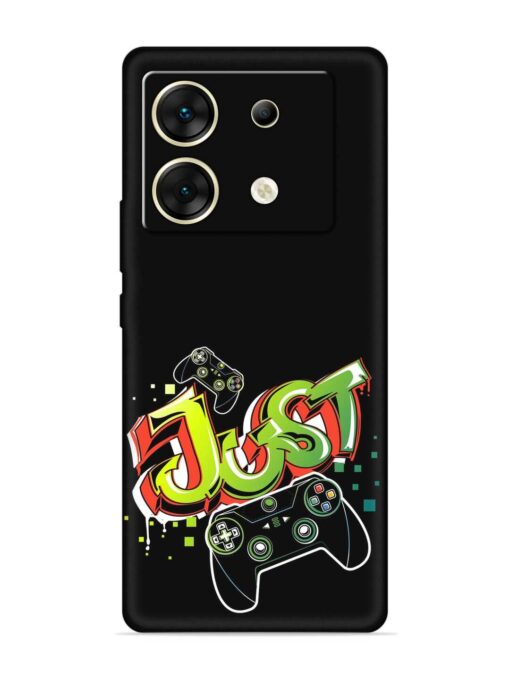 Graffiti Gamepad Illustration Embossed Soft Silicone Case for Infinix Zero 30 (5G) Zapvi