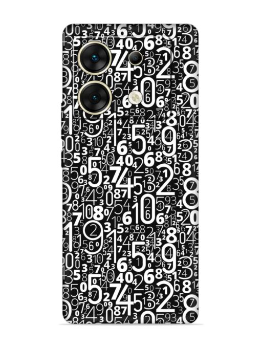 Many Numbers Different Embossed Soft Silicone Case for Infinix Zero 30 (5G) Zapvi