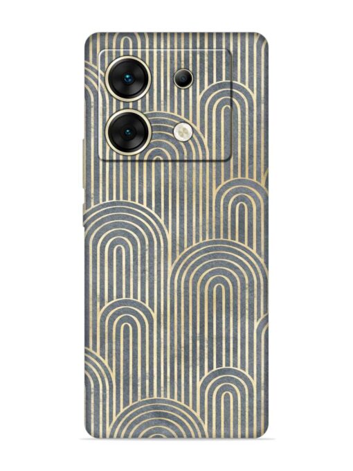 Art Deco Style Embossed Soft Silicone Case for Infinix Zero 30 (5G)