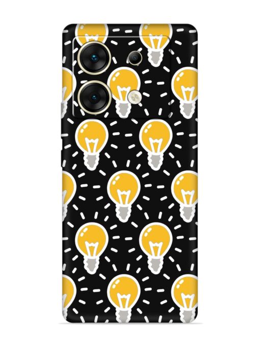 Light Bulb Seamless Embossed Soft Silicone Case for Infinix Zero 30 (5G) Zapvi